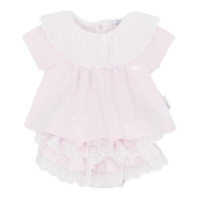 Picture of Blues Baby Girls Lace Ruffle Jam Pant Set X 2 - Pale Pink