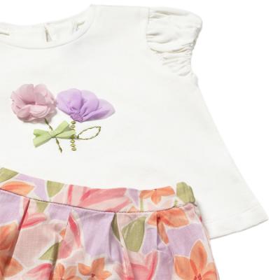 Picture of PRE ORDER Mayoral Toddler Girls Summer Blossom Shorts Set X 2 - Pink Blossom