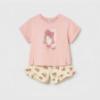 Picture of Mayoral Toddler Girls Summer Shorts Set X 2 - Pink Cream