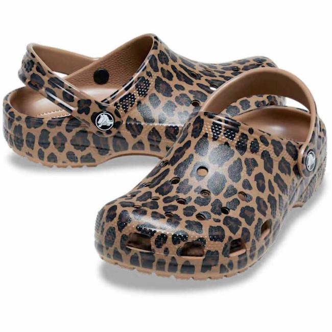Picture of Crocs Kids Classic Animal Clog - Leopard Print
