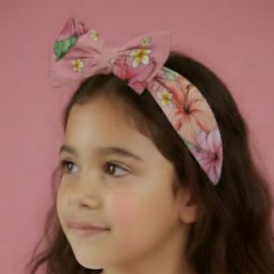 Picture of Monnalisa Girls Disney Moana Stretchy Headband - Pink Multi