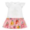 Picture of Monnalisa Girls Disney Moana Drop Waist Jersey Dress - White Multi