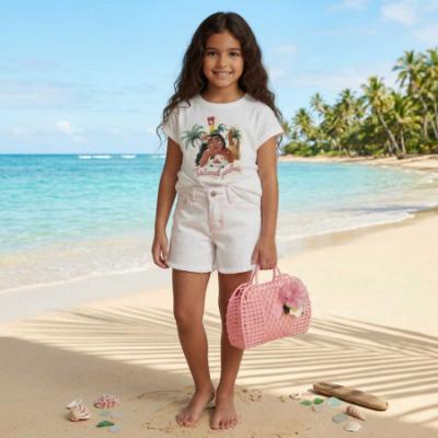 Picture of PRE ORDER Monnalisa Girls Disney Moana Beach Bag - Pink Multi