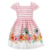 Picture of Monnalisa Girls Disney Moana Poplin Dress - White Multi