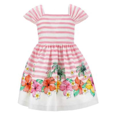 Picture of Monnalisa Girls Disney Moana Poplin Dress - White Multi