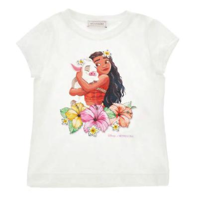 Picture of PRE ORDER Monnalisa Girls Disney Moana T-Shirt With Diamante - White Multi
