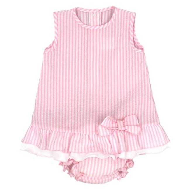 Picture of Rapife Summer Baby Girls Dress & Panties Set X 2 - Pale Pink