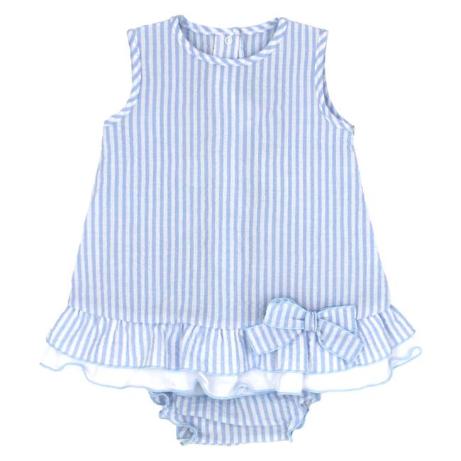 Picture of Rapife Summer Baby Girls Dress & Panties Set X 2 - Pale Blue