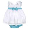 Picture of Rapife Summer Girls Plumetti Dress & Panties Set X 2 - Turquoise Check