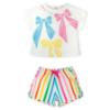 Picture of Agatha Ruiz De La Prada Collection Girls Bows T-Shirt & Shorts Set X 2 - White Multi