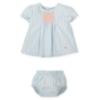Picture of Tutto Piccolo Summer Girls Smock Dress & Panties Set X 2 - Pale Blue