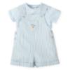 Picture of Tutto Piccolo Summer Boys Dungaree Set X 2 - Pale Blue