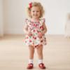 Picture of Tutto Piccolo Summer Girls Smock Cherry Dress & Panties Set X 2 - Ivory Red