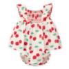 Picture of Tutto Piccolo Summer Girls Smock Cherry Dress & Panties Set X 2 - Ivory Red