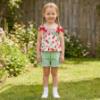 Picture of Tutto Piccolo Summer Girls Smock Cherry Tunic & Shorts Set X 2 - Ivory Red