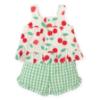 Picture of Tutto Piccolo Summer Girls Smock Cherry Tunic & Shorts Set X 2 - Ivory Red