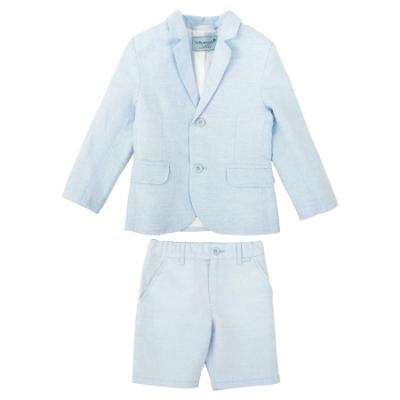 Picture of Tutto Piccolo Summer Boys Jacket & Bermuda Shorts Set X 2 - Pale Blue