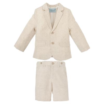Picture of Tutto Piccolo Summer Boys Jacket & Bermuda Shorts Set X 2 - Beige