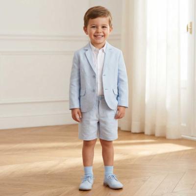Picture of Tutto Piccolo Summer Boys Jacket & Bermuda Shorts Set X 2 - Pale Blue