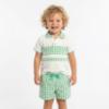 Picture of Tutto Piccolo Summer Boys Top & Shorts Set X 2 - Green Gingham