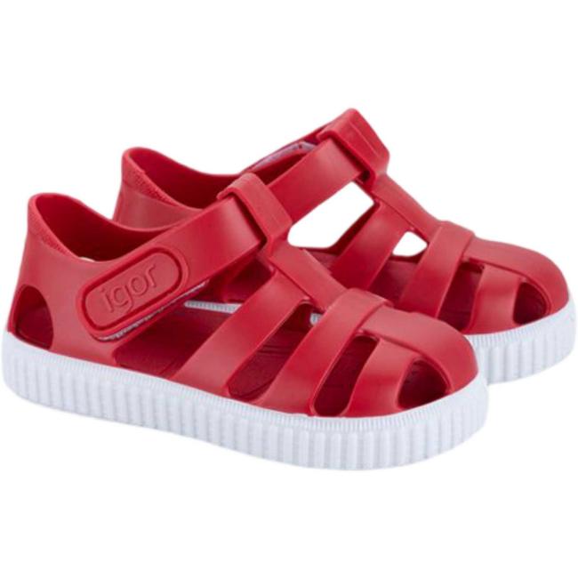 Picture of Igor Nico Solid Colour Jelly Sandal - Red