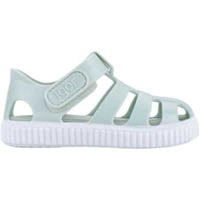 Picture of Igor Nico Solid Colour Jelly Sandal - Menta