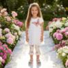 Picture of Daga Girls Twinkle Flight Ruffle Tunic & Leggings Set X 2 - White Beige