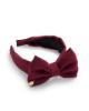 Picture of PRE ORDER Caramelo Kids Girls School Hair Bow Headband - Maroon Burgundy