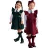Picture of PRE ORDER Caramelo Kids Girls School Hair Bow Headband - Maroon Burgundy