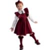 Picture of PRE ORDER Caramelo Kids Girls School Hair Bow Headband - Maroon Burgundy