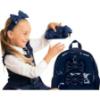 Picture of PRE ORDER Caramelo Kids Patent School Bag With Bows - Navy Patent