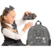 Picture of PRE ORDER Caramelo Kids Patent School Bag With Bows - Grey Patent