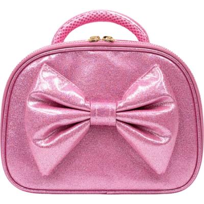 Picture of PRE ORDER Caramelo Kids Colourblock Glitter Lunch Box With Bow - Pink
