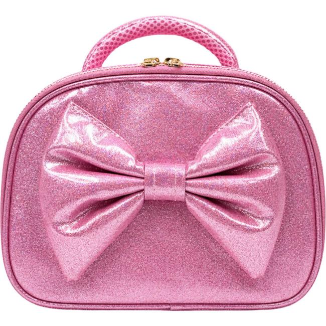 Picture of PRE ORDER Caramelo Kids Colourblock Glitter Lunch Box With Bow - Pink
