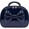 Picture of PRE ORDER Caramelo Kids Patent Lunch Box With Bow - Navy