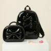 Picture of PRE ORDER Caramelo Kids Patent Lunch Box With Bow - Black