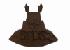 Picture of PRE ORDER Caramelo Kids Girls Ra-Ra Frill School Pinafore - Brown