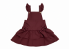 Picture of PRE ORDER Caramelo Kids Girls Ra-Ra Frill School Pinafore - Maroon Burgundy