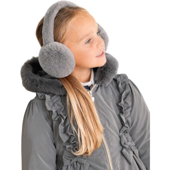 Picture of PRE ORDER Caramelo Kids Girls Fluffy Ear Muffs - Grey