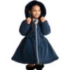 Picture of PRE ORDER Caramelo Kids Girls School Twill Coat With Hood - Navy
