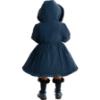 Picture of PRE ORDER Caramelo Kids Girls School Twill Coat With Hood - Navy