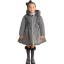Picture of PRE ORDER Caramelo Kids Girls School Twill Coat With Hood - Grey