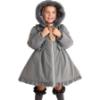 Picture of PRE ORDER Caramelo Kids Girls School Twill Coat With Hood - Grey