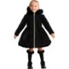 Picture of PRE ORDER Caramelo Kids Girls School Twill Coat With Hood - Black