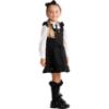 Picture of PRE ORDER Caramelo Kids Girls Zip Front School Pinafore - Black