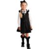 Picture of PRE ORDER Caramelo Kids Girls Zip Front School Pinafore - Black