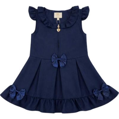 Picture of PRE ORDER Caramelo Kids Girls Zip Front School Pinafore - Navy