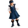 Picture of PRE ORDER Caramelo Kids Girls Zip Front School Pinafore - Navy