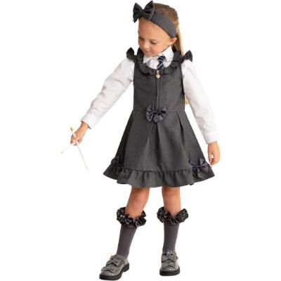 Picture of PRE ORDER Caramelo Kids Girls Zip Front School Pinafore - Grey