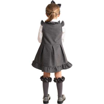 Picture of PRE ORDER Caramelo Kids Girls Zip Front School Pinafore - Grey